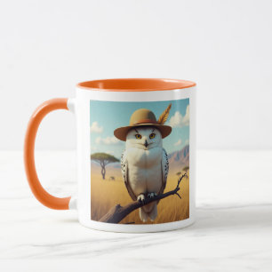 Eule in afrikanischer Tasse