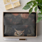 Eule in Blume 1 Dekoupage Paper Seidenpapier (Geschenk)