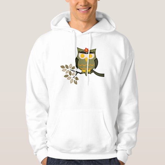 Eule in einem Baum Hoodie (Vorderseite)