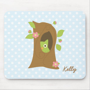 Eule in einem Baum Mousepad