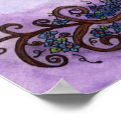 Eule in einem Baum Poster (Ecke)