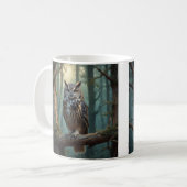 Eule in einem magischen Wald Kaffeetasse (Vorderseite Links)