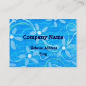 Eule in einem Teacup Visitenkarte (Rückseite)