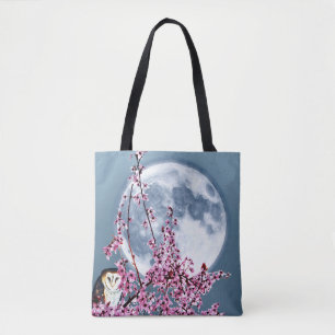Eule in Pflaumenbaum Tasche