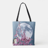 Eule in Pflaumenbaum Tasche (Rückseite)