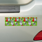 Eule in rote Rosen Autoaufkleber (Auf Auto)