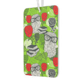 Eule in rote Rosen Autolufterfrischer (Links)