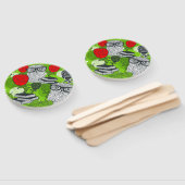 Eule in rote Rosen Fächer (Non-assembled)