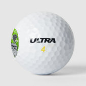Eule in rote Rosen Golfball (Logo)