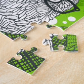 Eule in rote Rosen Puzzle (Seite)