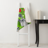 Eule in rote Rosen Sherpadecke (Beispiel)