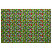Eule in rote Rosen Stoff (Yard (91,4 cm))