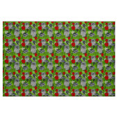 Eule in rote Rosen Stoff (Fat Quarter (45,7 x 55,9 cm))