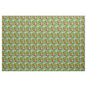 Eule in rote Rosen Stoff (Yard (91,4 cm))