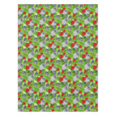 Eule in rote Rosen Tischdecke (Vorderseite)