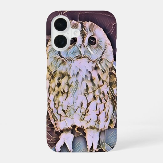 Eule iPhone 16 hülle (Rückseite)