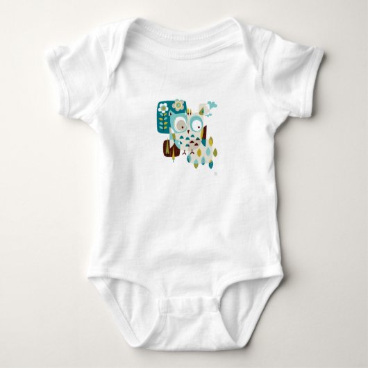 Eule ist dort baby strampler (Vorderseite)
