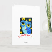 Eule ist Ihre Valentinstag-Karte Feiertagskarte (Rückseite)