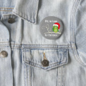 Eule ist Zuhause für Weihnachtsknopf Button (Beispiel)