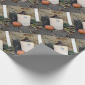Eule, Jug und Pumpkin Geschenkpapier (Ecke)