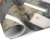 Eule, Jug und Pumpkin Geschenkpapier (Rolleneckpunkt)