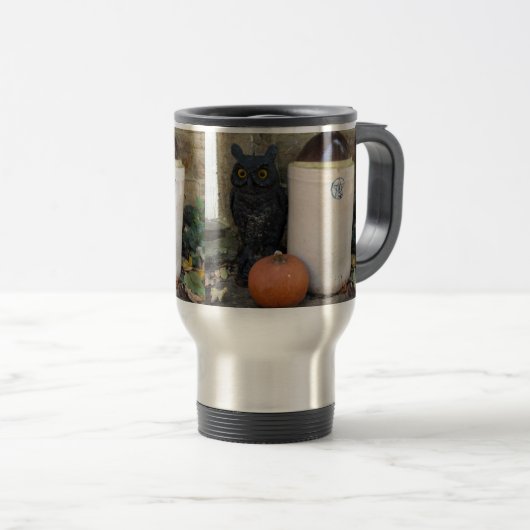Eule, Jug und Pumpkin Reisebecher (VorderseiteRechts)