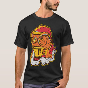Eule Kaffee Trinken Lustig Vintage Eule Trinkt Kaf T-Shirt