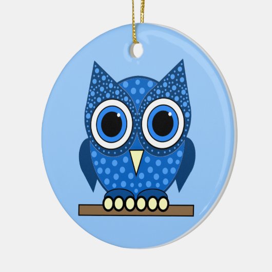 Eule Keramik Ornament (Links)