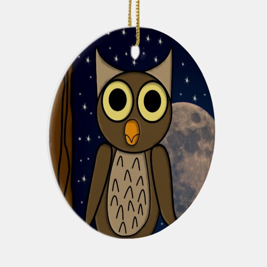 Eule Keramik Ornament (Rechts)