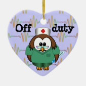 Eule Keramik Ornament (Vorne)