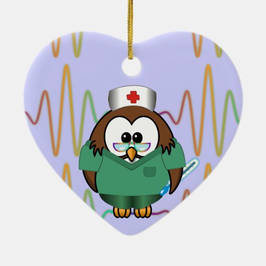 Eule Keramik Ornament (Hinten)