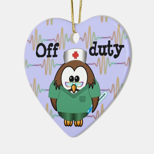 Eule Keramik Ornament (Links)