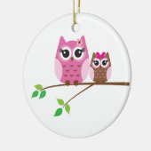 Eule Keramik Ornament (Links)