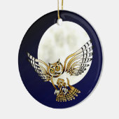 Eule Keramikornament (Links)