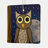 Eule Keramikornament (Links)