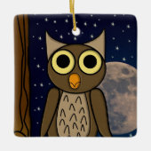 Eule Keramikornament (Vorderseite)