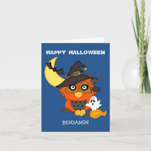 Eule Kinder Halloween Grüße Karte