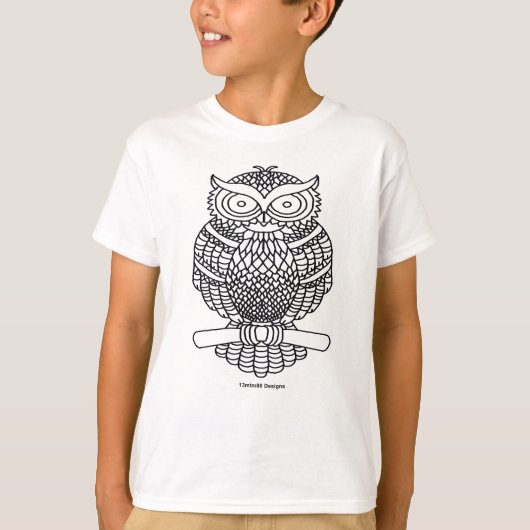 Eule (klassisch) - Basic T-Shirt für Jungen (Vorderseite)