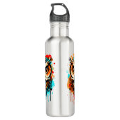 Eule Kopf - Eule Wasser Flasche - Niedliches Eule Edelstahlflasche (Rückseite)