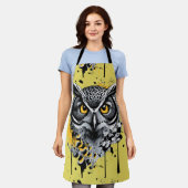 Eule-Kopf-Schürze - Niedliche Schürze von Eule (Getragen)