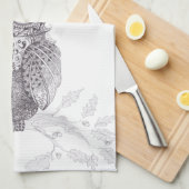 Eule Küchentuch (Viertel Falte)