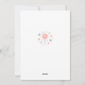 Eule kündigt neues Jahr an Feiertagskarte (Rückseite)