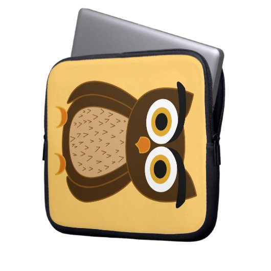 Eule Laptopschutzhülle (Vorderseite Links)