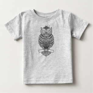 Eule (lebendig) - Baby T-Shirt