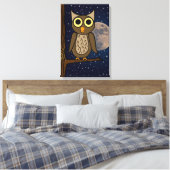 Eule Leinwanddruck (Insitu (Schlafzimmer))