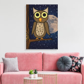 Eule Leinwanddruck (Insitu (Wohnzimmer))