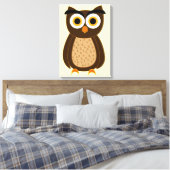 Eule Leinwanddruck (Insitu (Schlafzimmer))