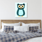 Eule Leinwanddruck (Insitu (Schlafzimmer))