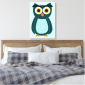 Eule Leinwanddruck (Insitu (Schlafzimmer))