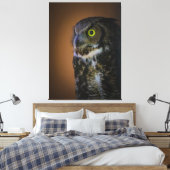 Eule Leinwanddruck (Insitu (Schlafzimmer))